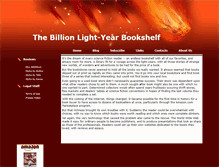 Tablet Screenshot of billionlightyearbookshelf.com